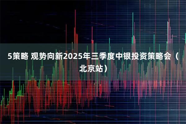 5策略 观势向新2025年三季度中银投资策略会（北京站）