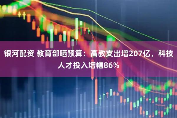 银河配资 教育部晒预算：高教支出增207亿，科技人才投入增幅86%
