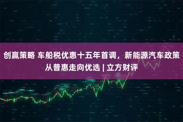 创赢策略 车船税优惠十五年首调,新能源汽车政策从普惠走向优选 | 立方财评